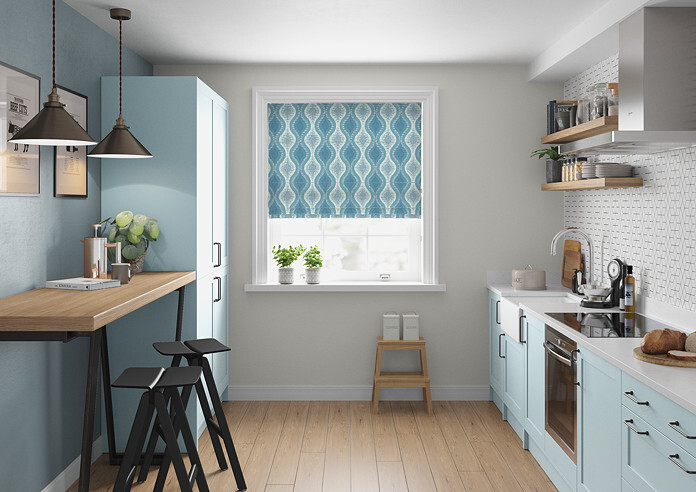 Deco, Peacock - Twist&Fit Roman Blind - Image 5